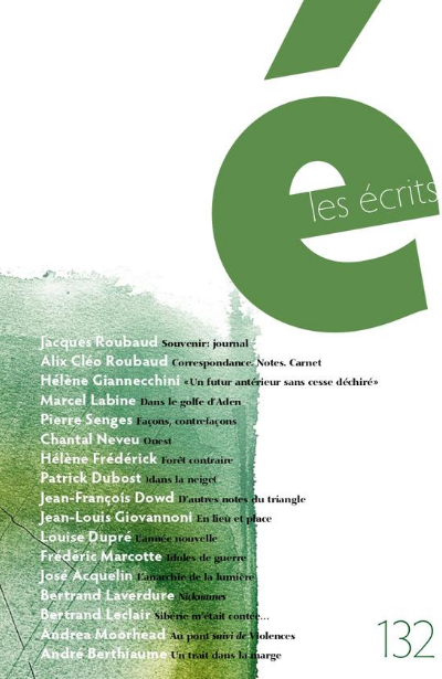 Lesecrits_132_couverture